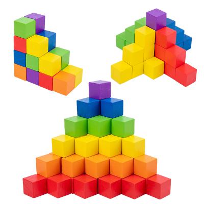 China Wooden Children's Wooden Block Thinking Building Block Set Educational Toys Parent-child Interactive Tabletop Game for sale