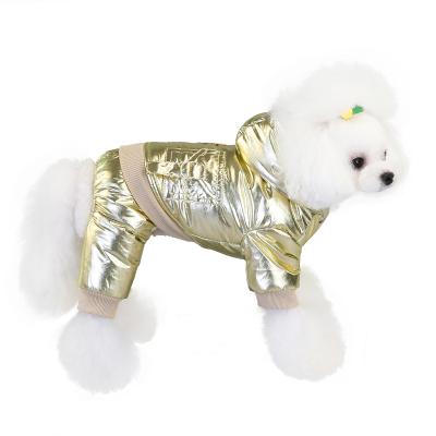 China New Style Dogs Dog Clothes Cotton Small And Medium Dog Clothes Winter Warm Waterproof Padded Space Suit for sale