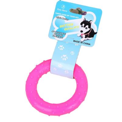 China Small Rubber Bite Big Thorn Ring Circle Pet Supplies Resistant Toy Molar Rubber Ring Pet TPR Dog Animals for sale