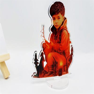 China Promotiom Gift no moq Free Sample Custom Shaped uv print custom figures anime acrylic standee for sale