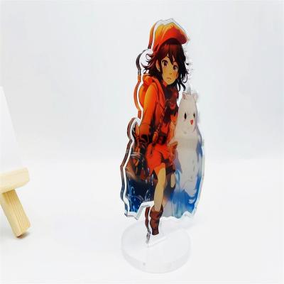 China Promotiom Gift no moq Free Sample Custom Shaped uv print custom figures anime acrylic standee for sale