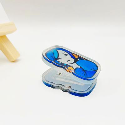 China Promotion Gift Acrylic Paper Clips Promotional Custom Design Stationery Cartoon Anime Colorful Acrylic Clips for sale