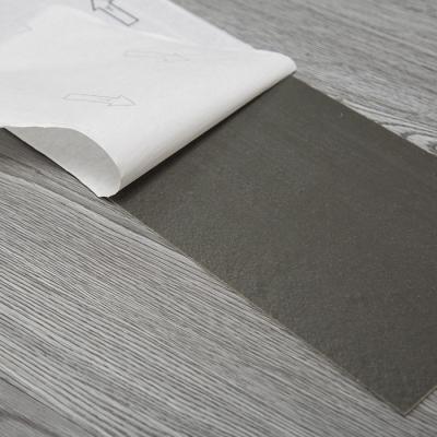 China Anti-Waterproof Waterproof Engineering Vinyl Low Price Self Adhesive Leather Black Flooring for Workshop Office and Warehouse for sale