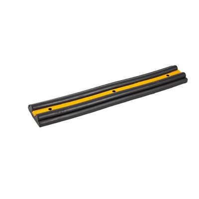 China 100*16*5cm High Quality Road Equipments 100*16*5cm Strip Platform Buffer Black Yellow Rubber Anti-collision Strip for sale