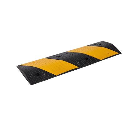 China HOT 100*30*5cm parking lot widen the bumpspeed limit by rubber deceleration board rubber deceleration board speed for sale