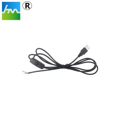 China Customized Wholesale Home Appliance Mains Cord Usb Cable With 501 On To Switch Power Switch Cable 5v2a for sale