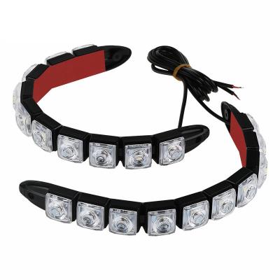 China 6LEDS 8LEDS 9LEDS 10LEDS DRL Universal Flexible Car Lamp Steering Turn Signal Light Snake Daytime Running Light Driving Lights for sale