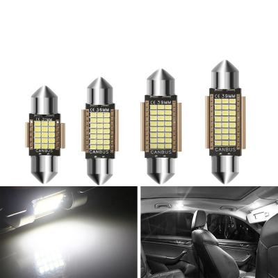 China Car Auto Interior Light DE3175 Led Bulb Festoon 31MM 36MM 39MM White 41MM 6500K Canbus Led Bulb Error Free For Interior Dome Light License Plate Lights for sale