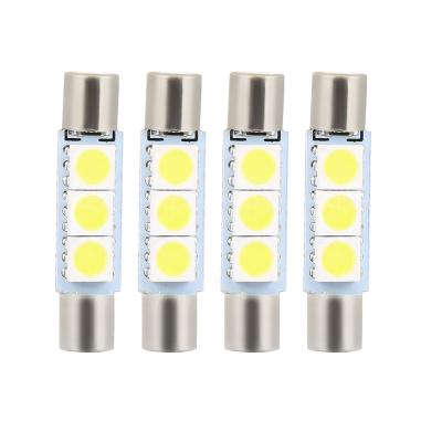 China 28mm 31mm LED Light C5w Festoon Led 5050 3SMD Festoon Flat Dome Lights Reading License Plate Lamp Led Bulb 12V EB-FS-T6-5050-3SMD for sale