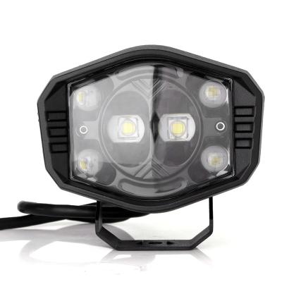 China Aluminum+PC die-cast newcomers! ! ! Universal 32W 3535+5050 LED Motorcycle Headlights 12V 24V Work Light Car Led Spot Light Waterproof IP67 for sale