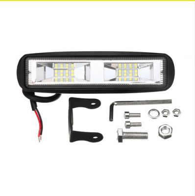 China 48W 16 LED Aork Lights Fog Lamp Headlights I-shaped Die-cast Aluminum Housing Off-road Car Aork Light Bar Auto Accessories Light Bar for sale