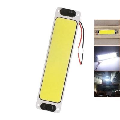 China Super Light Car COB 1100LM 96 SMD Panel Light Led Interior Panel Light DC 12V 24V For Car Truck SUV Auto Dome Reading Map Light Lamp for sale