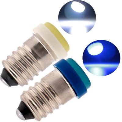 China E10 F10 1 SMD LED Screw Base Bulbs Car Interior Reading Clearance Lights Lamps Auto DC 12V Blue White E10-f10-1SMD for sale