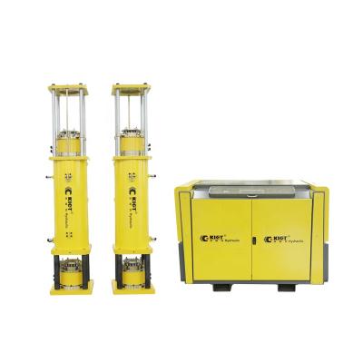 China Alloy Steel KIET Hydraulic System Strand Synchronous Lifting Steel Jack for sale