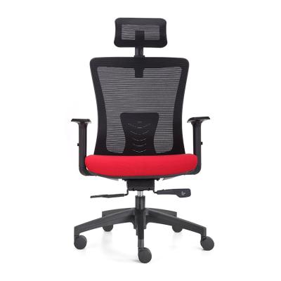 China LS-804-2 High Back (Height) Black Armchairs Adjustable With Headrest Executive Office Computer Chair for sale