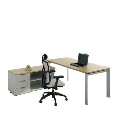 China Modern Aluminum Office Furniture Legs Office Melamine Table Top Desk for sale