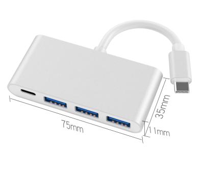 China USB Band Hub Adapter 3*USB 3.0+PD 4 in 1docking station for For Phone / Macbook for sale