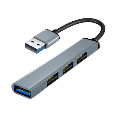 China Charging+Data Transfer+USB Port Extend Port 4 Portable USB Hub With USB 3.0 2.0 Aluminum Case For Laptop Tablet PC for sale