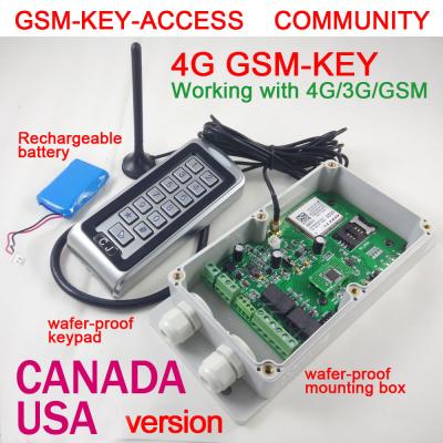 China Keypad 4G/3G/GSM Access Controller , GSM Access Control Remote Board GSM-KEY-ACCESS2000 for sale