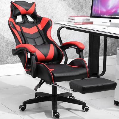 China Convertible Linkage Armrest Racing Ergonomic Headrest Lumbar Support Gaming Computer E-sport Chair for sale