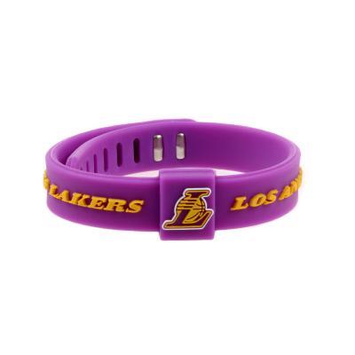 China Soft Adjustable Sports James Wirstband High Quality Artificial Cheap Teams Men's Bracelet Wholesale 31 for sale