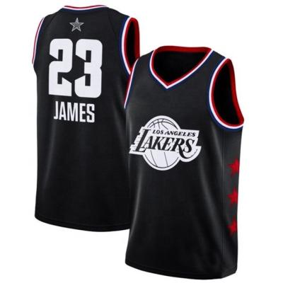 China Wholesale All Star Basketball Jerseys Breathable Design #23 James Basketball Vest Custom for sale