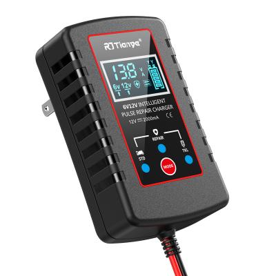 China MINI /TRICKLE Wholesale Price Custom 6V/12V Intelligent Recognition Car Battery Charger For Motorcycle for sale