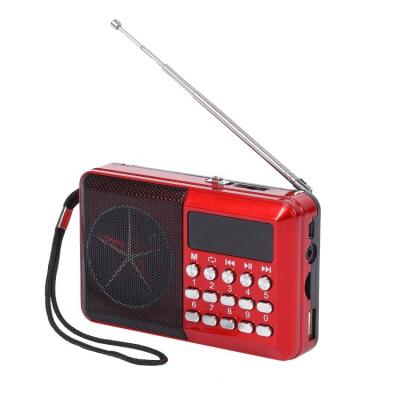 China PORTABLE Hot Sale 5V 1000mAh Battery Multiband Digital Stereo Radio Receiver With Antenna for sale