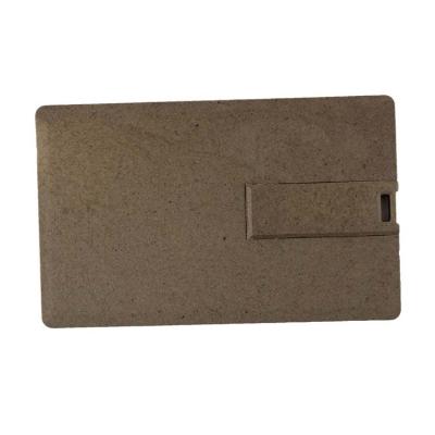 China Eco-Friendly Fiber Material Carefully Selected Materials Wooden Usb Business Card Promotional Card U Disk Customized Lettering U Disk High Reliability for sale