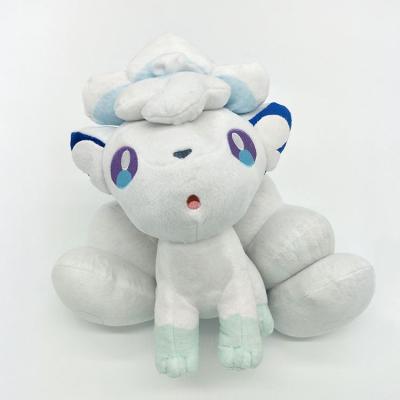 China 1 1 Pokemon Hot Ice Fox Vulpix Vulpix Fox White Plush Toy Doll Vulpix Toy for sale