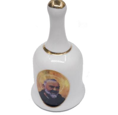 China Factory Multifunctional Custom Promotional Gifts Printable Ceramic Crafts For Home Decor Gift Porcelain Original Ceramic Ringing Bell for sale