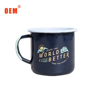 China Factory Supplier Wholesale Chinese Disposable Enamel Cup With Printed Customized for sale