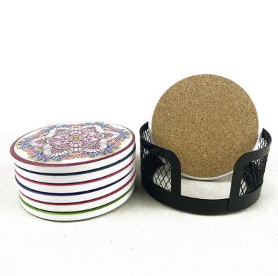 China Coastal Wholesale Sublimation Blanks Round Coasters for sale