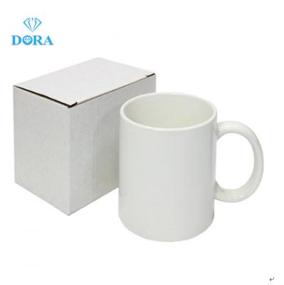 China Sustainable Ceramic Mugs China Factory Glazed Printed Sublimation Mugs 11oz Ceramic Mug For Advertising for sale