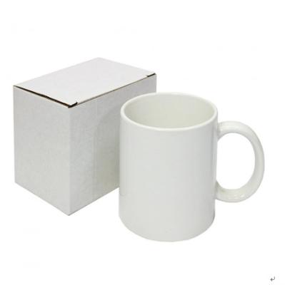 China White Coated Sublimation Thermo Mug Viable On Ceramic 11oz Mug Wholesale For Advertising for sale