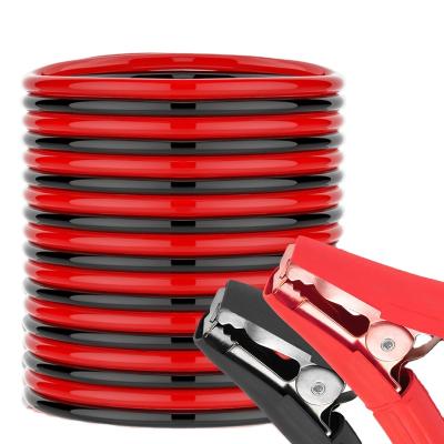 China 1500a 25ft 1 Gauge Quick Connect Clamps Car Jump Start Jumper Battery Cables 14.6 x 14.6 x 3.9 inch for sale