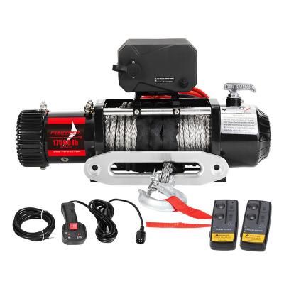 China 12v 17500lbs FIERYRED Electric Winch Heavy Duty Waterproof IP67 Recovery Electric Winch For Off Road 4x4 SUV ATV Diameter 2.52