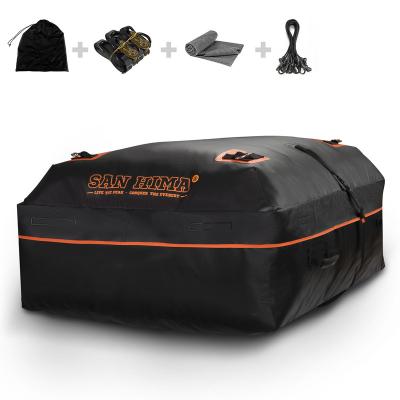 China FIERYRED Universal Durable 20 Cubic Feet PVC Anti Slip Roof Bag Car Top Cargo Carrier for sale