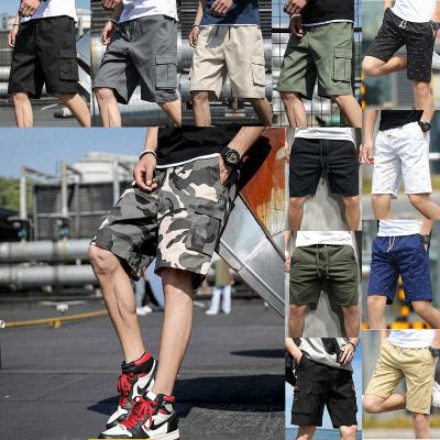 China Custom Anti-Wrinkle Half Men's Casual Equipment Running Shorts Pants Plus Size 6 Pocket Cargo Camouflage Shorts for sale