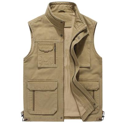 China Cotton Reversible Anti-Wrinkle Chaqueta Sin Mangas Vest Softshell Vest Fishing Sleeveless Vests For Custom for sale