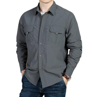 China Antibacterial Spring And Softshell Tactical Fishing Men's Summer Camisa De Hombre Outdoor Long Sleeve Shirt Shirts for sale