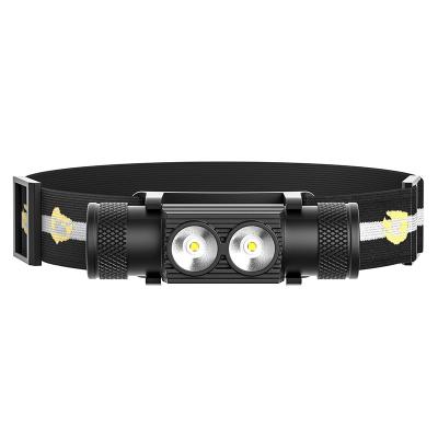 China Feature: 180m long distance lighting super bright USB rechargeable headlamp with head flashlights 18650 lithium LED rechargeable headlamp for sale