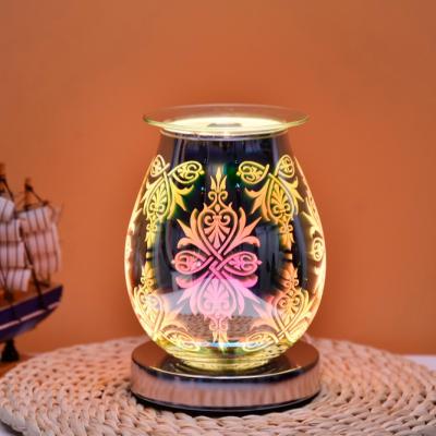 China CLASSIC 3D Fireworks Effect Touch Aromatherapy Machine Aroma Lamp Electric Essential Oil Wax Burner for sale