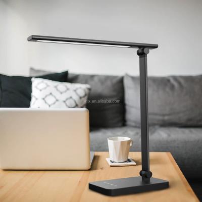 China Modern Rotary In Wide Angle Adjustable Touch Led Desk Light Table Lamp for sale