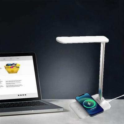 China Best Selling Modern Home Decoration Lamp Adjustable Desk Lamp Radio Filling Bedroom Learning Simple Energy Saving LED Desk Lamp for sale