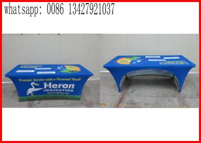 China Promotional Outside Tension Fabric Displays , Washable Trade Show Table Covers for sale