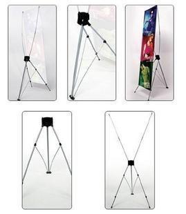 China Adjustable X Stand Banners Pvc Film With Grommets Long Life Printed 32