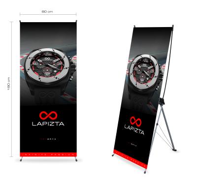 China Trade Show Display Customized Tripod X Stand Banners for sale