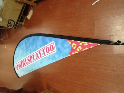 China Outdoor Advertising Teardrop Flag Banner with Kits for sale