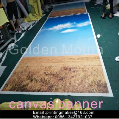 China Waterproof Chemical Fabric Canvas Banner Printing Service for sale